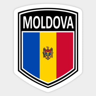 Flag Shield - Moldova Sticker